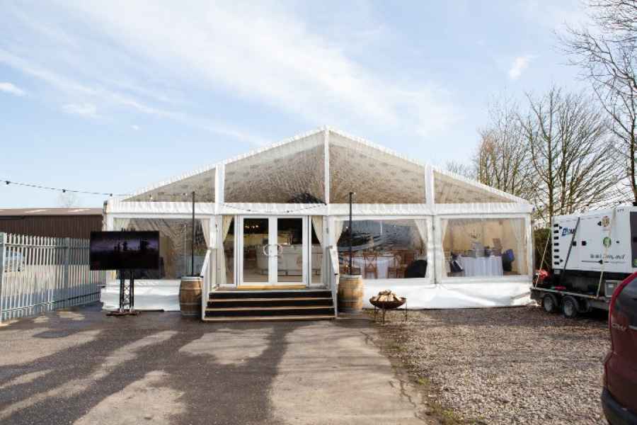 Clearspan Marquee on Cassette Levelled Floor