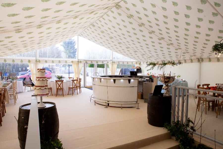 Clearspan Marquee with Fern Printed Linings