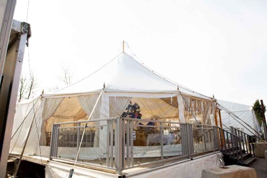 Traditional Marquee on Cassette Levelled Flooring 