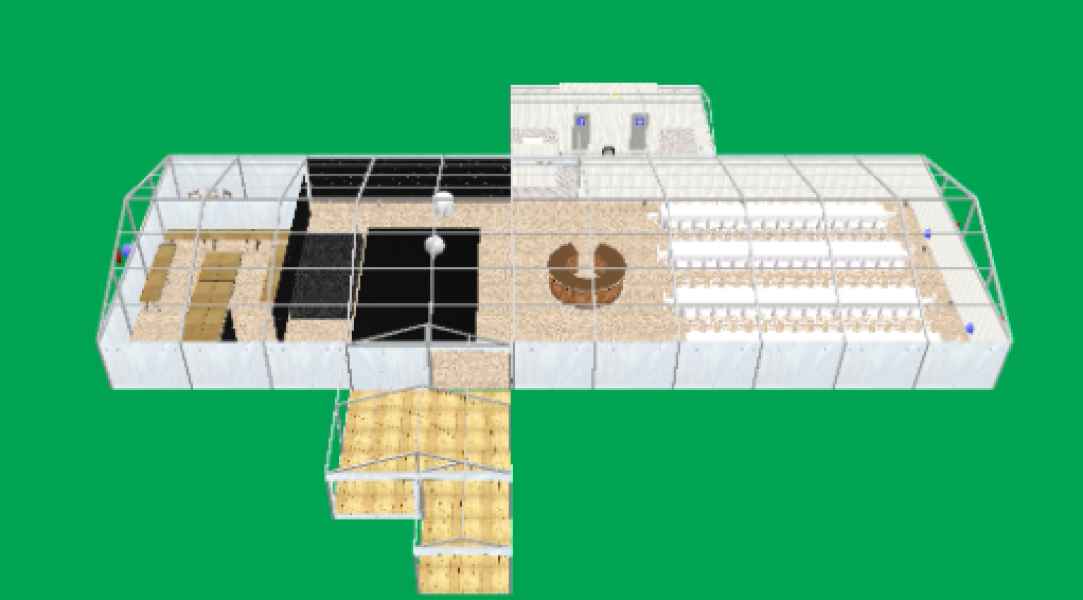 Winter Wedding CAD Drawing