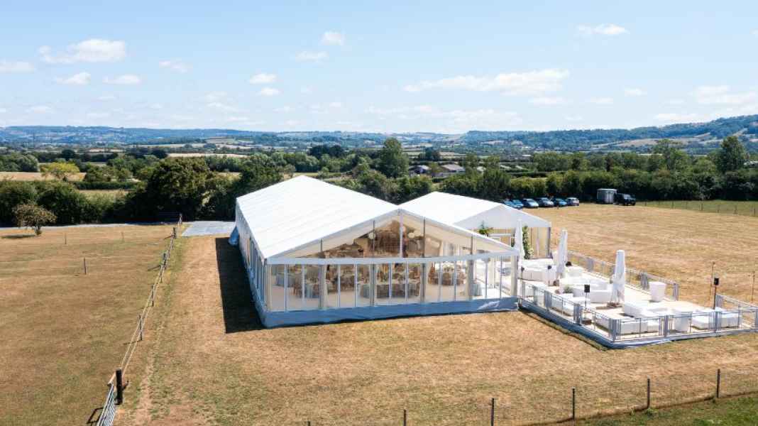 Bespoke Marquee with Glass Windows